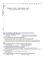 KIEM TRA 15PHUT SINH 12 BÀI 36-39