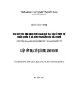 Thu hút FDI vào lĩnh vực GDĐH ở một số nước thuộc châu Á và kinh nghiệm cho Việt Nam