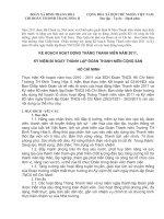 Kế hoạch tháng thanh niên