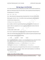 Bài tập sóng cơ từ dễ tới khó