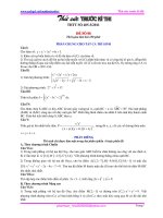 Lời giải thử sức THTT 3/2011