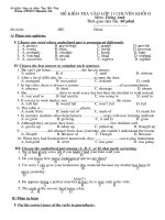 de thi mon tieng anh lop 10 cuc hay