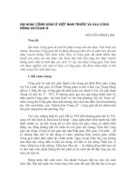 Âm nhạc công giáo ở Việt Nam trước và sau cộng đồng Vantican II