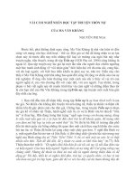 Vài cảm nghĩ nhân đọc tập truyện trốn nợ của Ma Văn Kháng