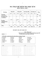 Đề Kiểm tra giữa kỳ II_Tiếng Anh lớp 7_1