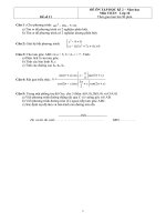 Đề ôn tập Toán 10 HK2 - đề số 11