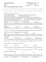 Đề kiểm tra 15 phút- 12A- 2