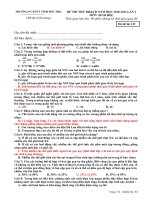 Ma 132 de thi thu DH lan 1-Truong DTNT tinh PT