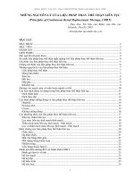 Những nguyên lý của liệu pháp thay thế thận liên tục