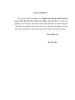 Nghiên cứu năng lực cạnh tranh của khu du lịch Hồ Thác Bà, Huyện Yên Bình, Tỉnh Yên Bái