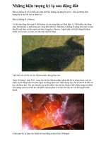 Những hiện tượng kỳ lạ sau động đất