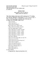 báo cáo tháng 3 trường pt cấp 2-3 Đồng Tiến