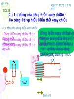 Bai 35 Cac tac dung cua dong dien xoay chieu - Do cuong do va hieu dien the xoay chieu