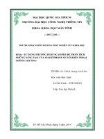 SỬ DỤNG PHƯƠNG PHÁP SCAMPER ĐỂ PHÂN TÍCH NHỮNG SÁNG TẠO CỦA SMARTPHONE SO VỚI ĐIỆN THOẠI THÔNG THƯỜNG