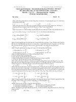 đề thi thử ĐH 2011 hay- có Đ.Án