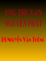 Bài giảng ung thư gan nguyên phát