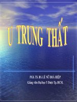 U trung thất - BS Lê Nữ Hòa Hiệp