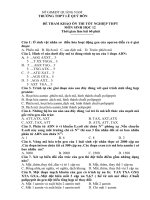 Đề thi thử TN số 3