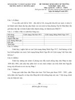 đề thi học sinh giỏi khối 11