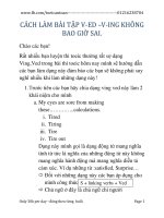 cách làm bài tập V-ed và V-ing không bao giờ sai