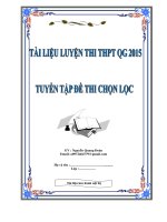 TUYỂN TẬP BỘ ĐỀ THI CHỌN LỌC 2015
