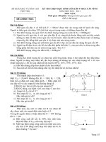 ĐỀ THI HSG TỈNH PHÚ THỌ 2011