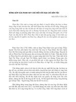 Đóng góp của Phan Huy chú đối với địa chí dân tộc