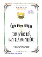 Chuyên đề bất đẳng thức năm 2016
