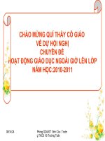 Sự phối hợp giữa GVCN với tổ chức đoàn, đội trong nhà trường