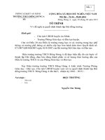 Hồ sơ thành lập hội đồng trường