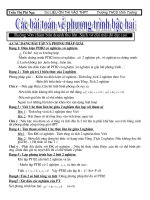 chuyên đề PT bậc hai