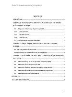 Thu hút FDI vào ngành nông nghiệp ở Việt Nam