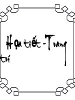 HỌA TIẾT TRANG TRÍ