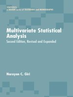 Multivariate Statistical Analysis, Second Edition