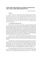Nghệ thuật chọn địa hình, sử dụng và kiến tạo địa hình trong chiến thắng Điện Biên Phủ