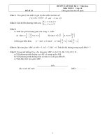 Đề ôn tập Toán 10 HK2 - đề số 13