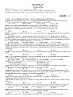 de thi thu mon hoa rat hay