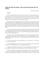 Nghề làm giấy sắc phong - một di sản văn hóa đặc sắc của Hà Nội