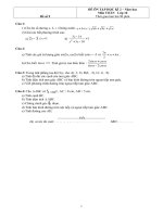 Đề ôn tập Toán 10 HK2 - đề số 9