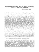 Quá trình xác lập và phát triển của kinh tế hộ nông dân ở nước ta trong thời kì đổi mới