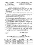 CV về tập huấn biên soạn đề kiểm tra tại huyện