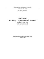 GIÁO TRÌNH KỸ THUẬT ĐỘNG CƠ ĐỐT TRONG