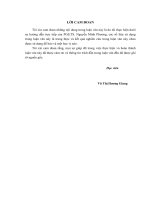 Hoàn thiện phân tích báo cáo tài chính tại Công ty Cổ phần Thương mại Nghệ An