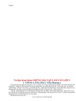 Một số  bài Tập làm văn 9