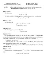 Đề TS chuyên 10 KHTN 2003