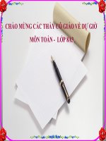 Tiết 52. Giải bài toán bằng cách lập phương trình