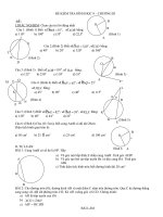 ĐỀ KIỂM TRA HÌNH HỌC 9 - CHƯƠNG III