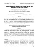 báo cáo khoa học đề tài PHÂN TÍCH DAO ĐỘNG RIÊNG TẤM BẰNG VẬT LIỆU CÓ CƠ TÍNH BIẾN THIÊN (FGM) THEO LÝ THUYẾT BIẾN DẠNG CẮT BẬC CAO (HSDT)