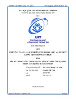 Tiểu luận môn phương pháp nghiên cứu khoa học TÌM HIỂU 40 NGUYÊN LÝ SÁNG TẠO VÀ ÁP DỤNG PHÂN TÍCH SỰ PHÁT TRIỂN CỦA HỆ ĐIỀU HÀNH ANDROID