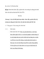 Tiểu luận Hoàn thiện (thúc đẩy sự phát triển ) thị trường lao động phi chính thức trên địa bàn thành phố Hà Nội